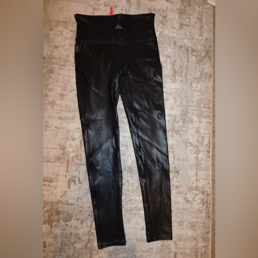 Black Faux Leather Leggings